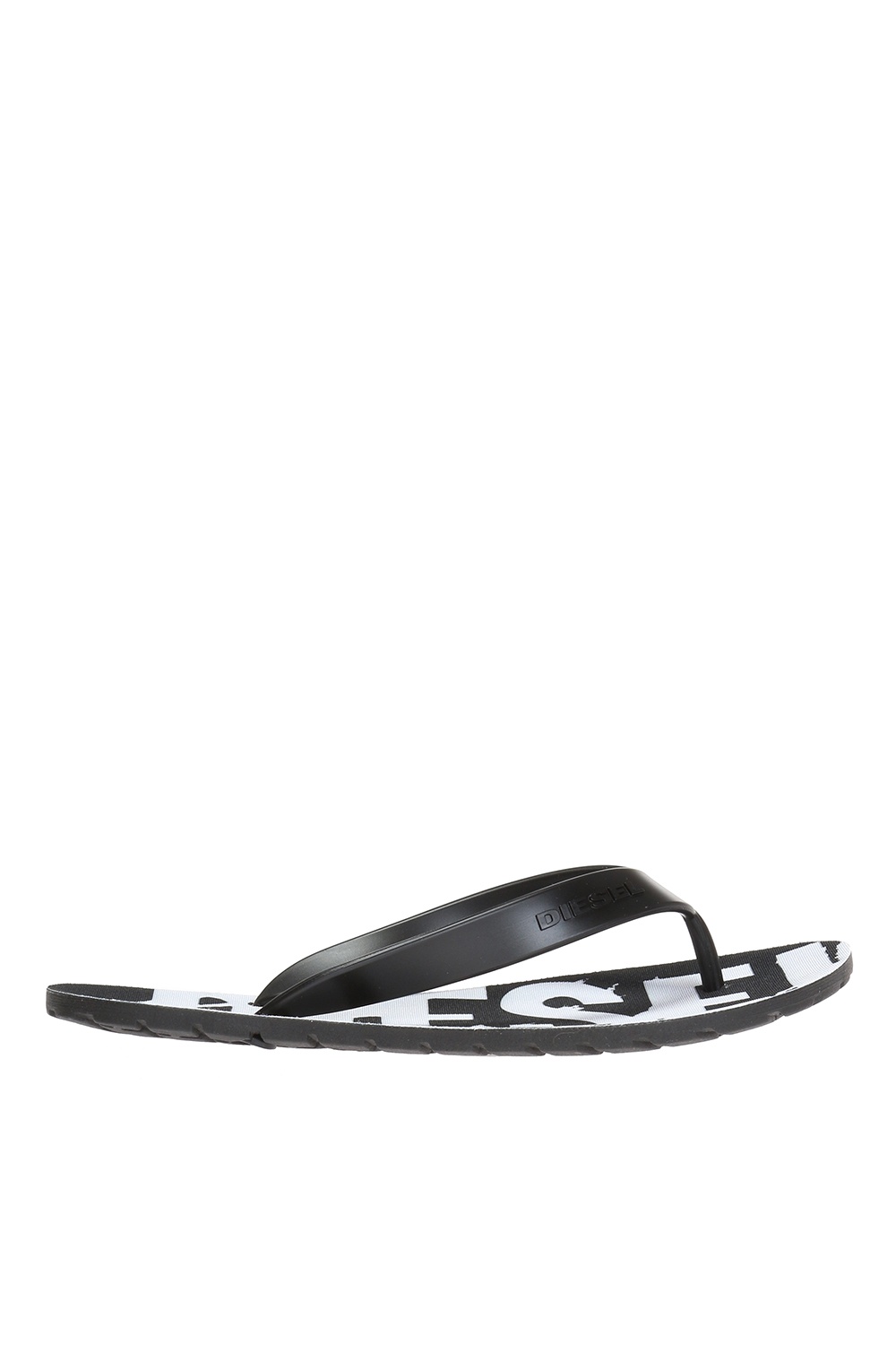 Black Splish flip flops with logo Diesel Vitkac France